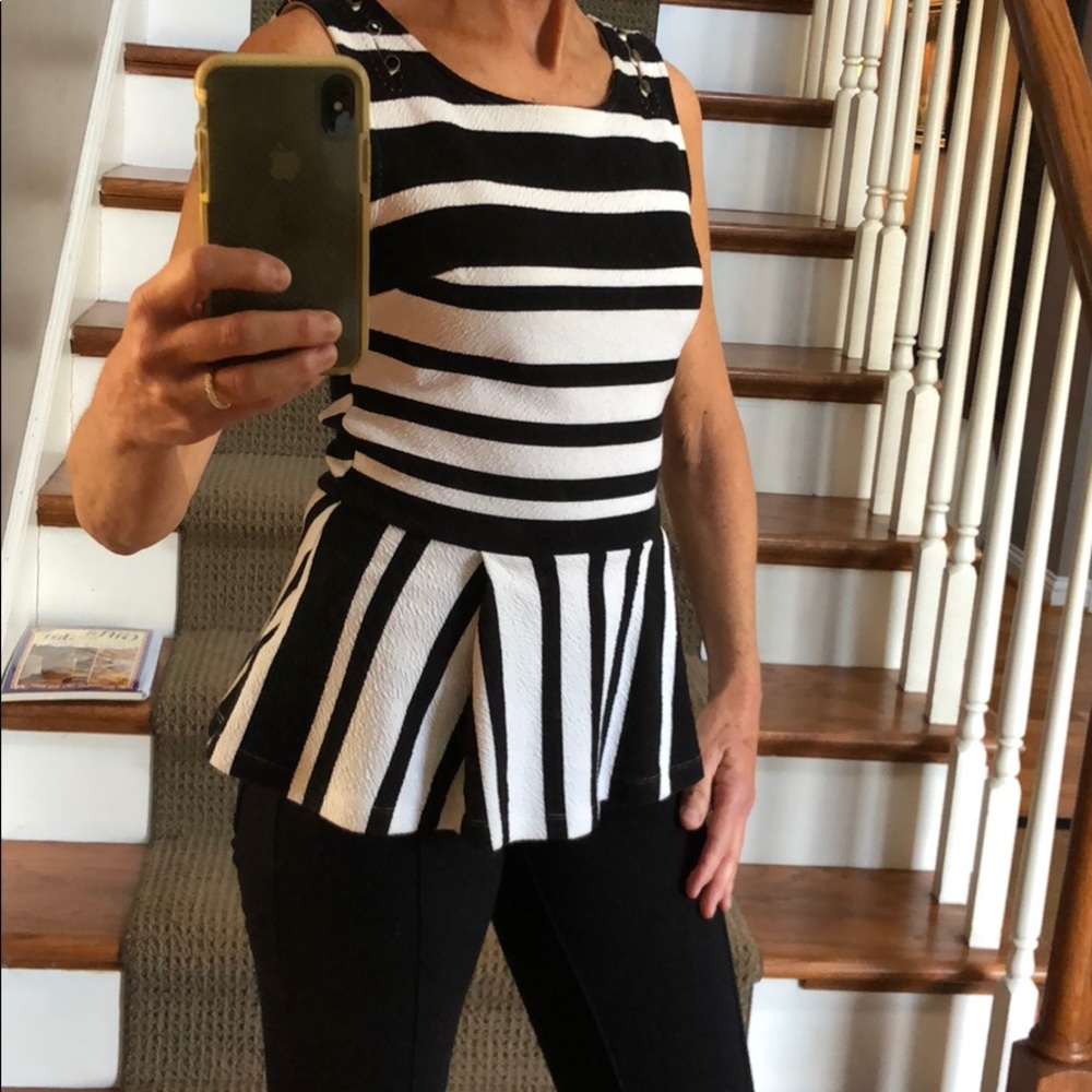 Anthro peplum top